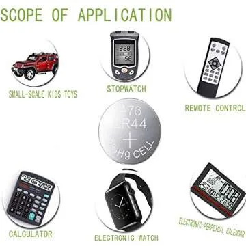 MJKAA 10pcs LR44 AG13 A76 357 303 SR44 1.5v Button Coin Cell Battery