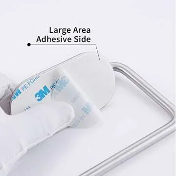 KES Self Adhesive Toilet Paper Holder SUS 304 Stainless Steel Storage Bathroom Kitchen Paper Towel Dispenser Stick On Sticky Tissue Roll Hanger Wall Mount Contemporary Style, Brushed Finish, A7071-2
