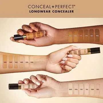Milani Conceal + Perfect Longwear Concealer - Natural Sand (0.17 Fl. Oz.) Vegan, Cruelty-Free Liquid Concealer - Cover Dark Circles, Blemishes & Skin Imperfections for Long-Lasting Wear