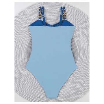 Verdusa Women's Cut Out Colorblock One Piece Swimsuit - Stylish & Comfortable Swimwear
