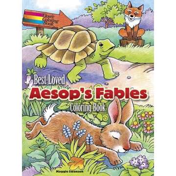 Best-Loved Aesop's Fables Coloring Book (Dover Classic Stories Coloring Book)