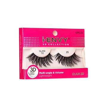 i-Envy False Eyelashes 3D Glam Collection Multi-angle & Volume Lashes