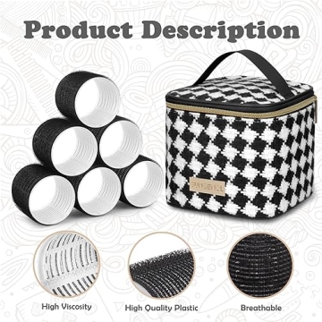 Heatless Hair Roller Set with Glamorous Curls by Sungenol