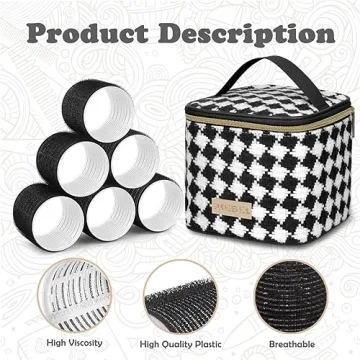 Heatless Hair Roller Set with Glamorous Curls by Sungenol