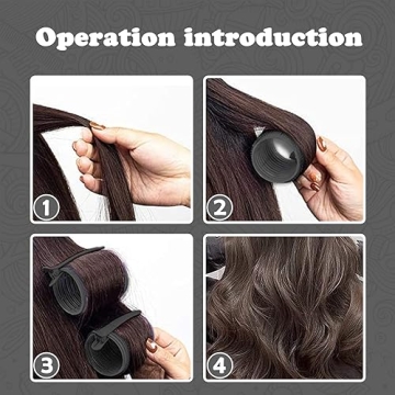 Heatless Hair Roller Set with Glamorous Curls by Sungenol