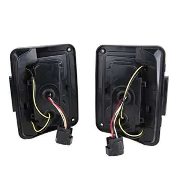 Stylish SUNPIE Smoked LED Tail Lights for Jeep Wrangler