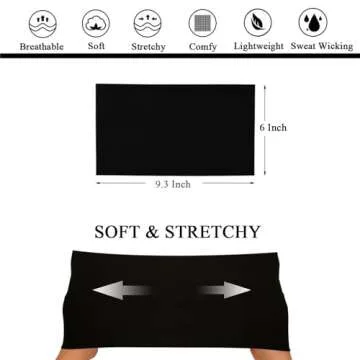 YONUF Stretchy Headbands - Versatile Hair Accessories