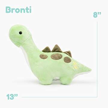 Bellzi Brontosaurus Cute Stuffed Animal Plush Toy - Adorable Soft Dinosaur Toy Plushies and Gifts - ...