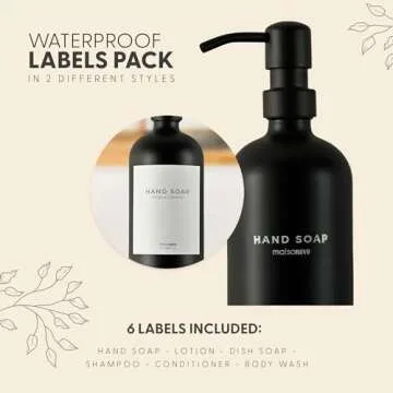 MaisoNovo Soap Dispenser and Bathroom Tray Set