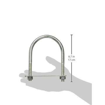 National Hardware Zinc Plated U Bolt for Secure Fastening