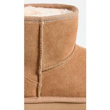 UGG Women's Classic Mini Platform Boot, Chestnut, 12