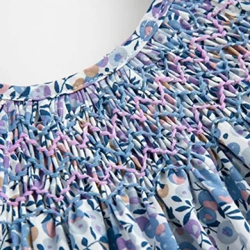 Stylish Floral Print Dress for Toddler Girls