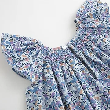 Stylish Floral Print Dress for Toddler Girls