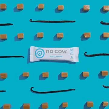 No Cow Protein Bar Vanilla Caramel - High Protein and Low Sugar