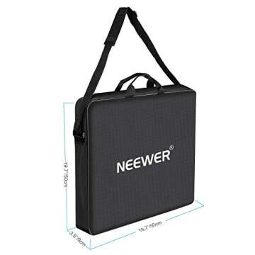 Neewer Photography Carrying Bag Protective Case Compatible with 18 inches Camera Ring Light - 20.47x20.47 inches/52x52 centimeters, Durable Nylon, Light Weight (Black)