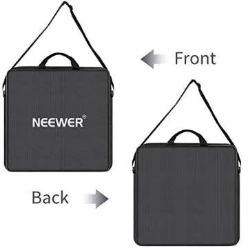 Neewer Photography Carrying Bag Protective Case Compatible with 18 inches Camera Ring Light - 20.47x20.47 inches/52x52 centimeters, Durable Nylon, Light Weight (Black)