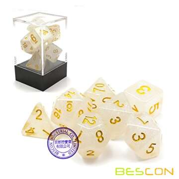 DND Dice 7pcs VEIL MIST Set - Bescon Polyhedral Collection