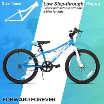 Hiland 20 Inch Kids Mountain Bike - Single Speed Design