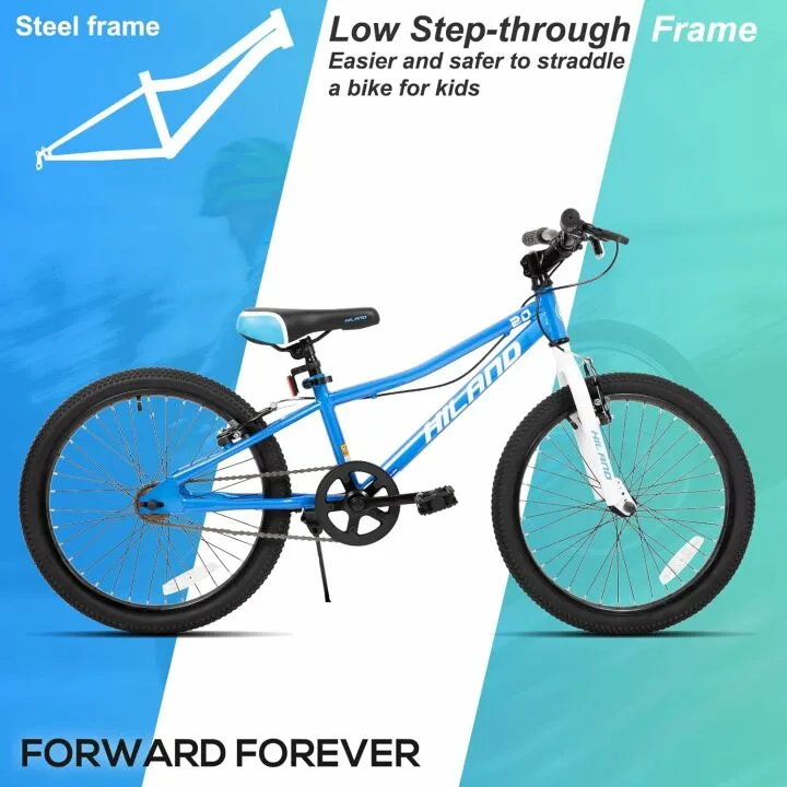 Hiland 20 Inch Kids Mountain Bike - Single Speed Design