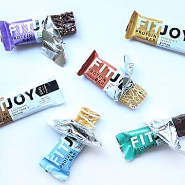 FitJoy Protein Bars Low Carb Low Sugar, Gluten Free High Protein Snacks