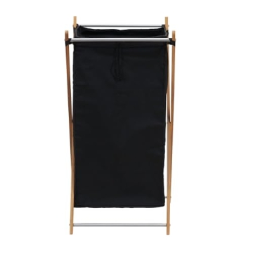 Stylish Bamboo X-Frame Laundry Hamper for Every Home
