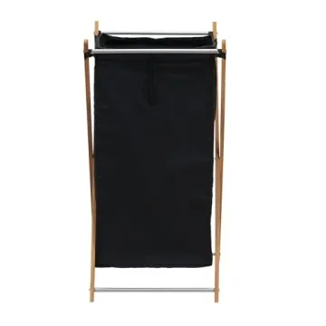Stylish Bamboo X-Frame Laundry Hamper for Every Home
