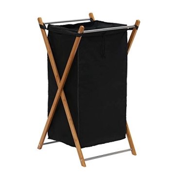Stylish Bamboo X-Frame Laundry Hamper for Every Home