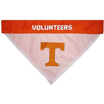 Pets First Collegiate Pet Accessories, Reversible Bandana, Tennessee Volunteers, Small/Medium