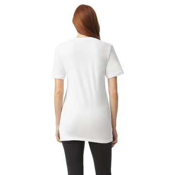 American Apparel Fine Jersey T-Shirt, Style G2001, Multipack, White (2-Pack), X-Large
