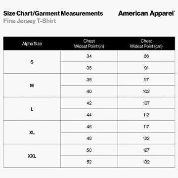 American Apparel Fine Jersey T-Shirt, Style G2001, Multipack, White (2-Pack), X-Large