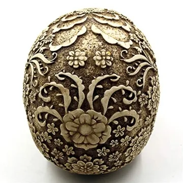 UJOY Gothic Skull Flowers Sculpture Unique Home Decor