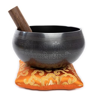 Handcrafted Tibetan Singing Bowl Set - 4'' for Yoga