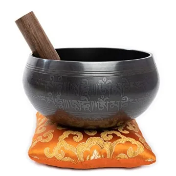 Handcrafted Tibetan Singing Bowl Set - 4'' for Yoga