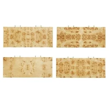 TOV Furniture Brandyss Natural Burl Work Desk - Modern Elegance