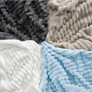 Bedsure Blue Fleece Blanket for Cozy Comfort