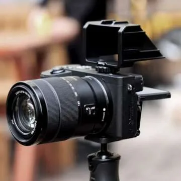 UURig Vlog Selfie Flip Screen for Mirrorless Camera for Sony A7R3 A7III A7II A6000/A6300/A6500 Cold Shoe Bracket Microphone Mount for Fujifilm XT3 XT20 Canon Panasonic GX85 Nikon Z7 Reverse Mirror