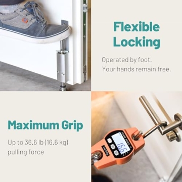 Kickdown Door Stop - Heavy Duty Foot Operated Door Holder