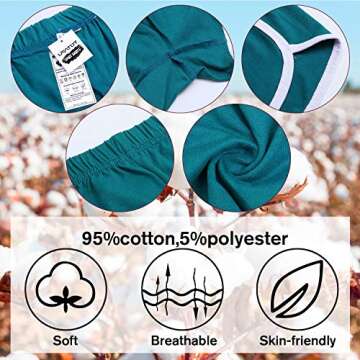 URATOT Women's Cotton Shorts Gym Shorts Yoga Shorts Summer Running Active Shorts Dance Elastic Short...