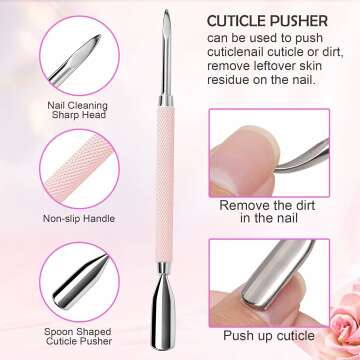 Professional Makartt Cuticle Trimmer & Pusher Set