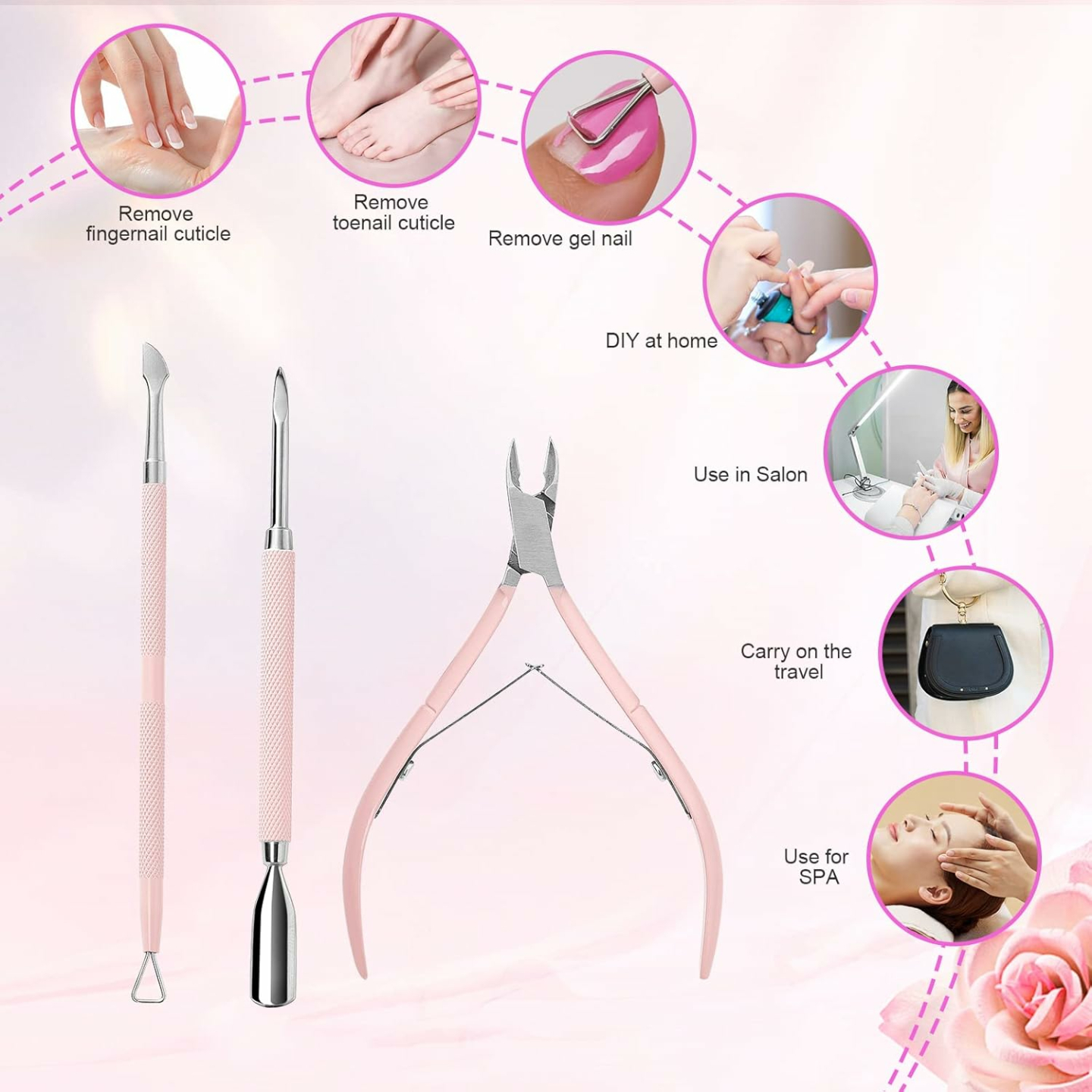 Professional Makartt Cuticle Trimmer & Pusher Set