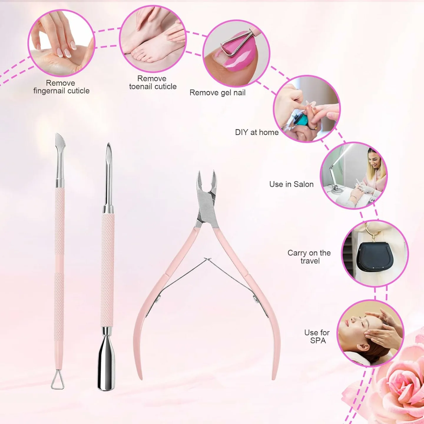 Professional Makartt Cuticle Trimmer & Pusher Set