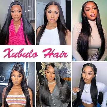 XUBULO 30 Inch Human Hair Lace Front Wig - 200 Density