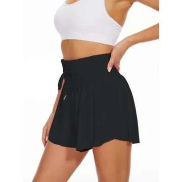Heyielda High Waist Flowy Athletic Shorts for Women