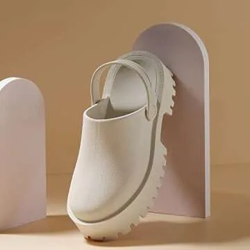 CHERSE Women Stylish Platform Slippers for Comfort