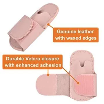 iGuerburn Pink Leather Stethoscope Holder for Scrubs