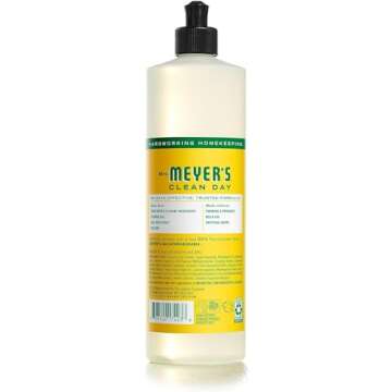 Mrs. Meyer's Kitchen Set, Dish Soap, Hand Soap, and Multi-Surface Cleaner, 3 CT (Honeysuckle)