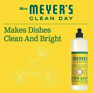 Mrs. Meyer's Kitchen Set, Dish Soap, Hand Soap, and Multi-Surface Cleaner, 3 CT (Honeysuckle)