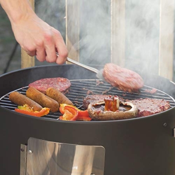 Affordable Realcook Vertical 17 Inch Steel Charcoal Smoker