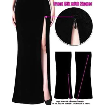 Elegant VFSHOW Black Velvet Off Shoulder Evening Gown