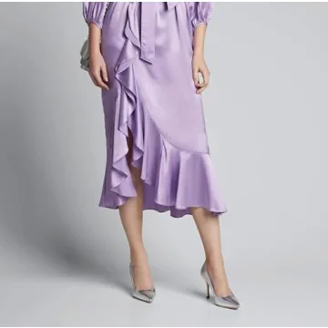 GENSHUO Women's Silver High Heels - Stylish & Comfortable Pumps